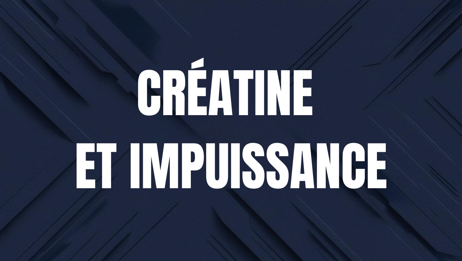 creatine et erection
