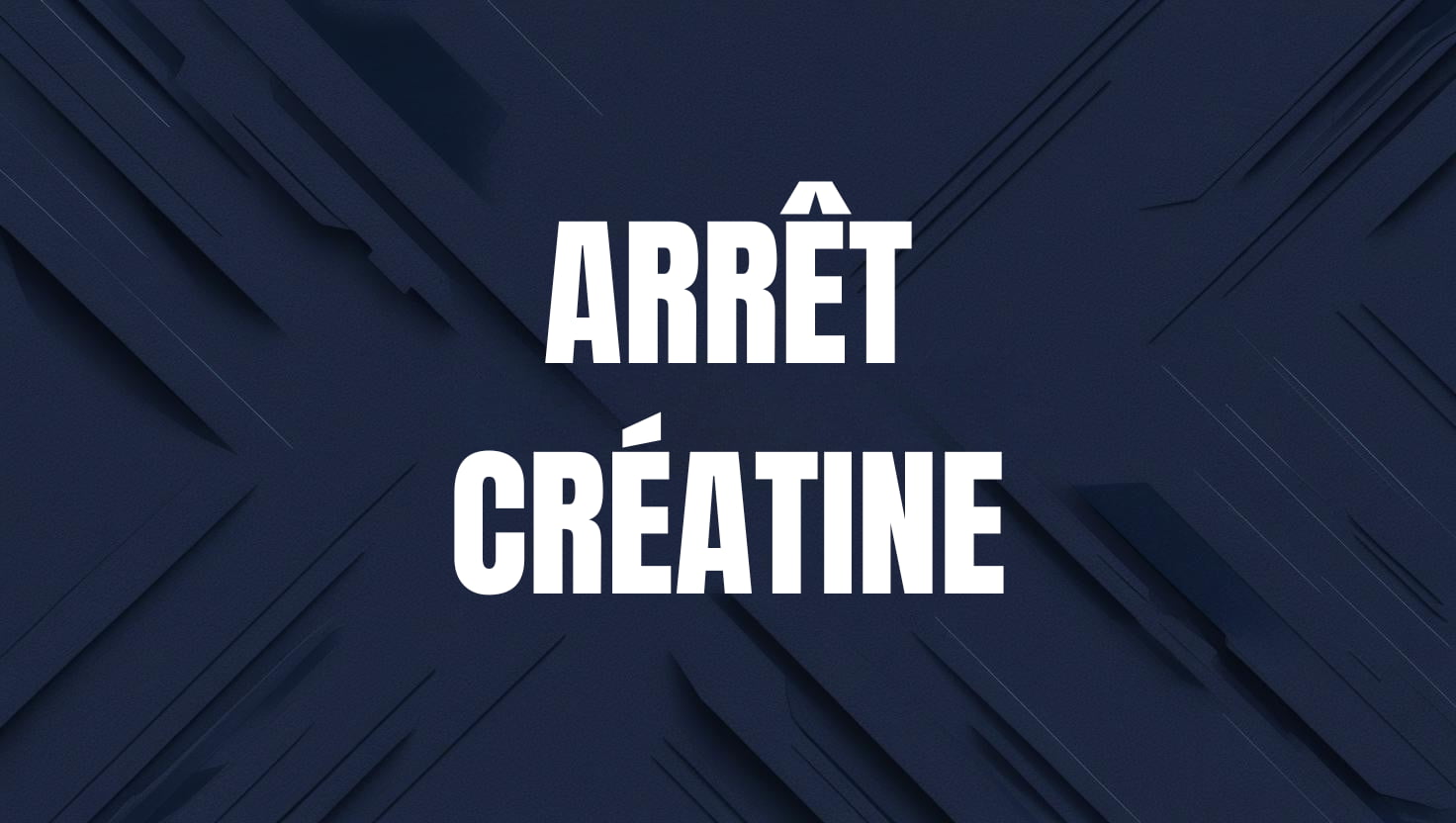 arret creatine